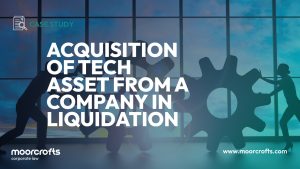 Acquisition of tech asset from a company in liquidation