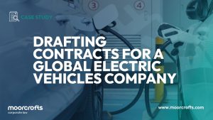 Drafting contracts for a global Electric vehicles company