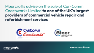 Moorcrofts advise on the sale of Car-Comm Coachworks Limited