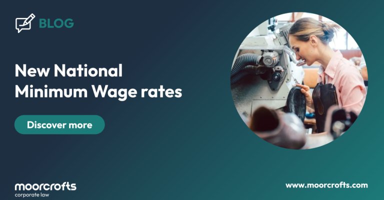 New National Minimum Wage rates - Moorcrofts